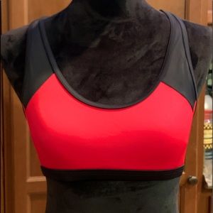 Venus Sports Bikini Top only Adjustable Straps, Size Small, Worn Once, Blk/Red